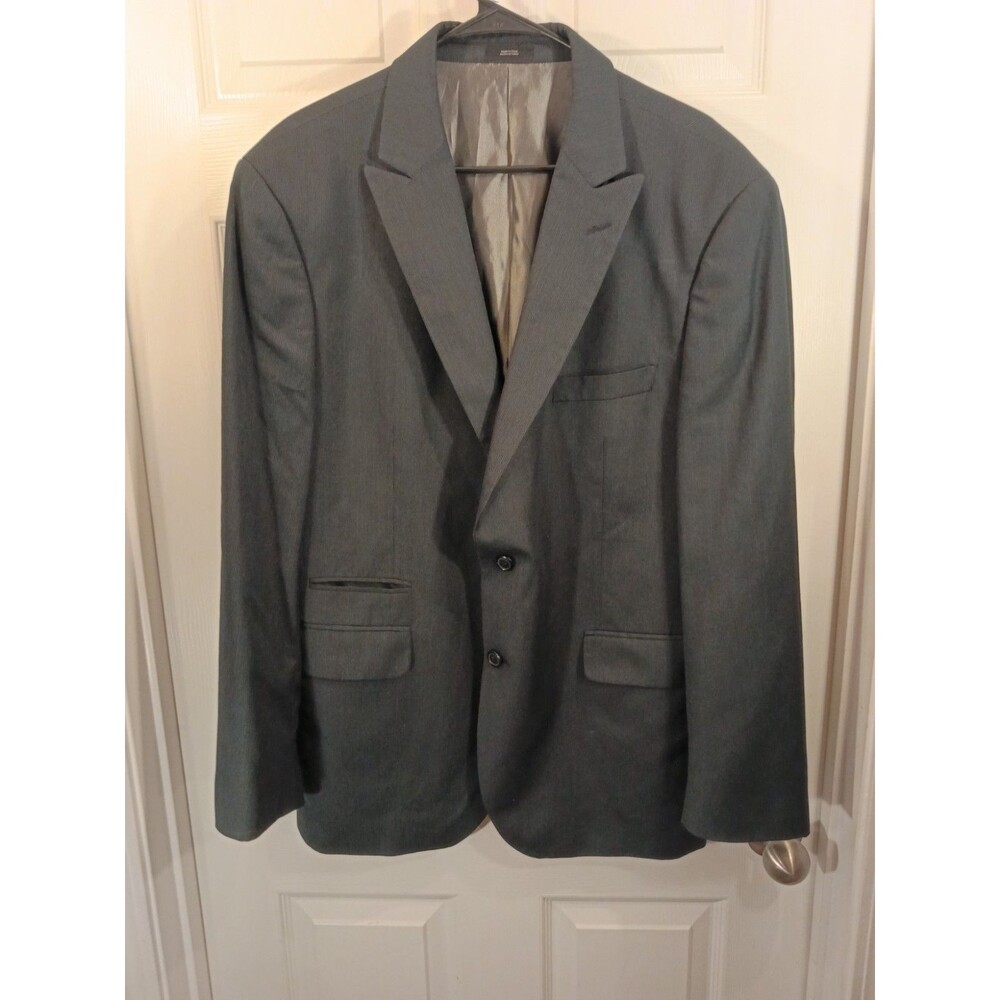 JF J. Ferrar Blazer Jacket Size 46R Gray Modern Fit